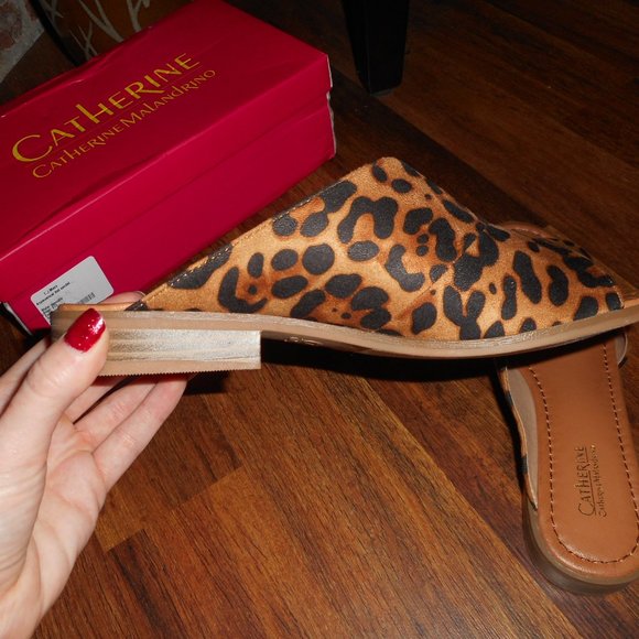 NIB Catherine Malandrino leopard sandals, 8 - Picture 5 of 9